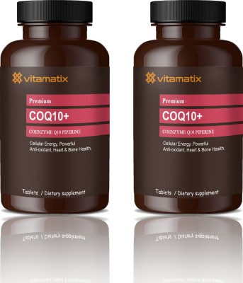 Vitamatix 120mg Coenzyme Q10 Tablets with Piperine (K239)(2 x 60 Tablets)