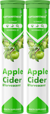 CaptainFitness Apple Cider Vinegar for Weight Loss|o35|(2 x 15 Tablets)