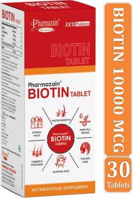 PHARMAZAIN LIFE SCIENCES Essential Biotin Clean Powerful Nutritional Support(30 Tablets)