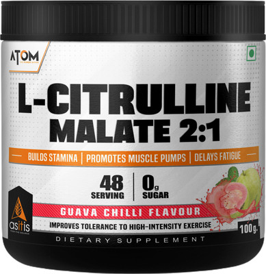 AS-IT-IS Nutrition ATOM L Citrulline Malate 2:1 - 100gms | 48 servings | 0 Sugar |Builds Stamina(100 g)