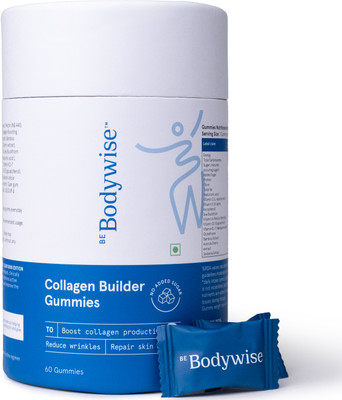 Bodywise Anti Ageing Collagen Skin Gummies | No Sugar | Collagen supplements for women(60 Tablets)
