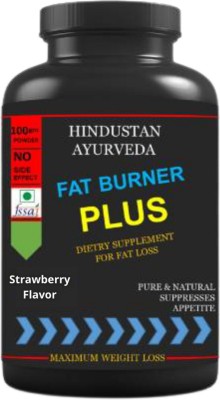 Hindustan Ayurveda Fat Burner Plus, Body Fat Burn, Loss Body Weight, Flavor Strawberry, Pack of 1(100 g)