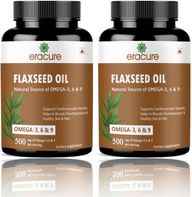 EraCure Flaxseed extract Capsules Omega 369 (D197)(120 Capsules)