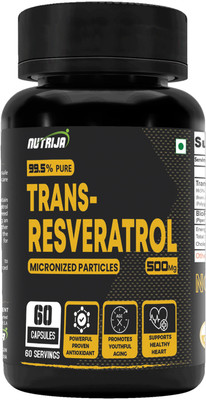 NutriJa Trans Resveratrol 500MG Capsules -(60 Capsules)