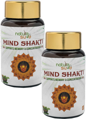 Nature Sure Mind Shakti Tablets with Natural Herbs-2 Pack (2 x 60 Tablets)(2 x 60 No)