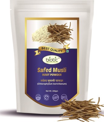 biotic Safed Musli Powder (Chlorophytum borivilianum) 100g x 2(200 g)