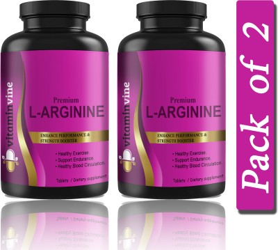 Vitaminvine L-Arginine 1000mg Tablets Per Serving (H207)(2 x 60 Tablets)