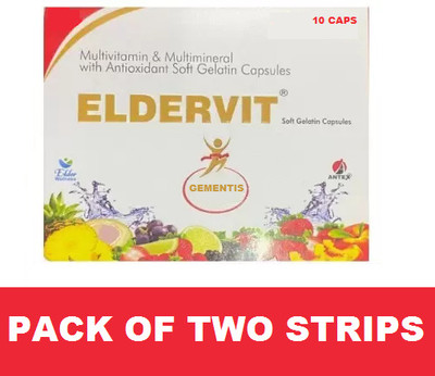 gementis Eldervit antex MULTIVITAMIN & MULTIMINERAL ANTIOXIDANT GELATIN CAP (2*10CAPS)(2 x 10 Capsules)