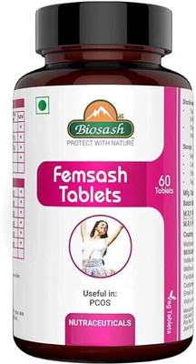 BIOSASH Femsash Tablets | Ayurvedic Support for PCOS & Hormonal Balance(60 Tablets)