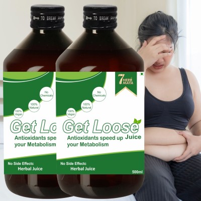 7Herbmaya Get Losse Weight Loss Juice/Fat Burning Patch/Fat Reduce Juice/Keto Fat Go(2 x 500 ml)