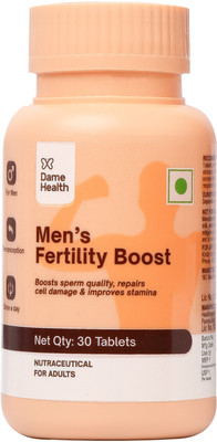 dame health Men's Fertility Boost Support Sperm Count Increase, Motility, Hormonal Balance(30 Capsules)