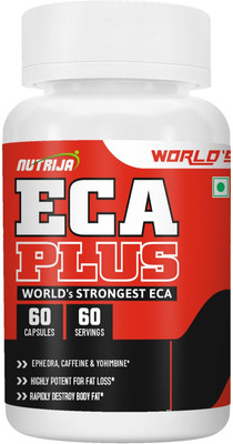 NutriJa ECA PLUS - Strongest ECA version Stack of 10 Powerful Weight Loss Ingredients(60 Capsules)