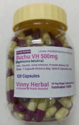 Vinny Herbal Buchu VH 500mg Capsules(120 Capsules)