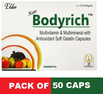 gementis ELDER BODYRICH ANTEX MULTIVITAMINS AND MULTIMINERALS CAPSULE (5*10CAPSULE)(5 x 10 Capsules)