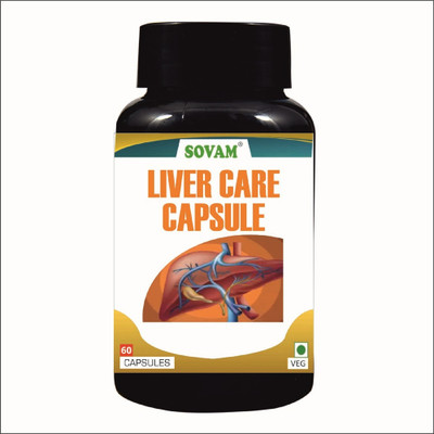 SOVAM Liver Care Capsule Support Liver Health & Function/Helps in Cleanse Liver(60 Capsules)