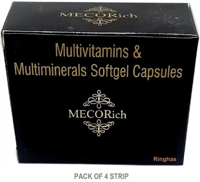 RINGHAS MECORICH Multivitamins & Multiminerals Softgel Capsules (Pack of 4*10)(4 x 10 Capsules)
