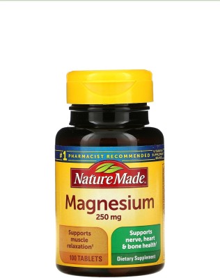 Nature Made magnesium 250 mg 100 tablets(100 mg)