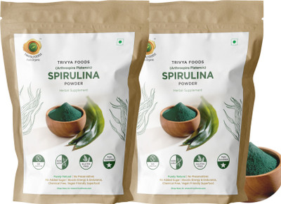TRIVYA FOODS Spirulina Powder(2 x 100 g)