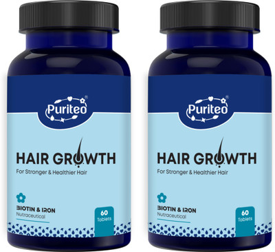 puriteo hair growth tablet 02(2 x 60 Tablets)