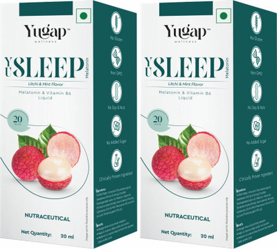 Yugap YuSleep Melatonin Spray | Sleep & Stress Relief(2 x 20 ml)