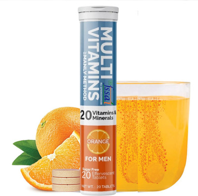 Manly Method Multivitamin Immunity Power Orange Flavor Tablet for Men(20 Tablets)