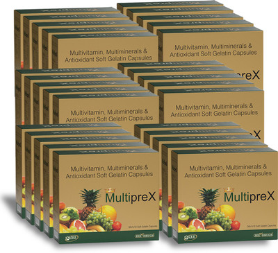 Multiprex Multivitamin & Multimineral Capsules Boost Overall Wellness-Pack of 30(30 x 10 Capsules)