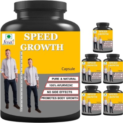 hindustan herbal speed growth | 180 NO.S CAPSULES | PACK OF 6 Protein Blends(180 ml, PLANE)