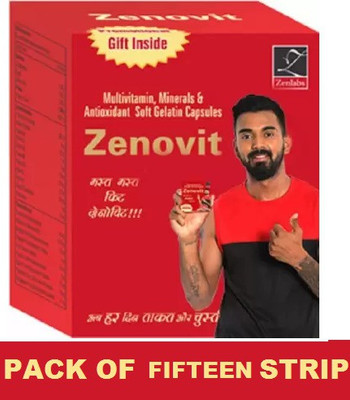 Zenovit MULTIVITAMINS & MULTIMINERALS SAME AS BODYRICH AND MAXIRICH (15*10CAPSULES)(15 x 10 Capsules)