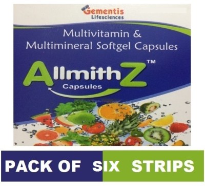 gementis ALLMITHZ MULTIVITAMIN SOFTGEL CAPSULE FOR MEN AND WOMEN (6*10CAPS)(6 x 10 Capsules)