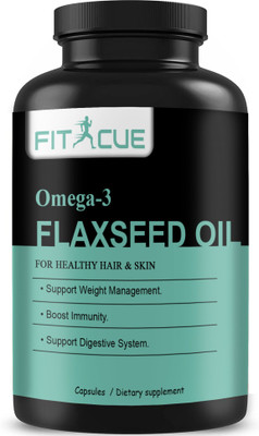 Fitcue Flaxseed extract Capsules Omega 3 (D55)(30 Capsules)