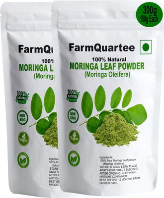 FarmQuartee Pure Moringa Leaf Powder For Weight Loss(2 x 150 g)