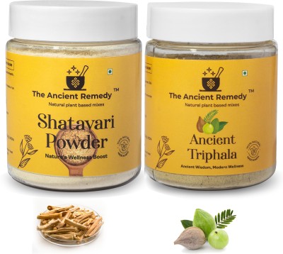 THE ANCIENT REMEDY Combo Triphala and Shatavari Powder - 110 GM Each (Super Saver Combo Pack )(2 x 110 g)