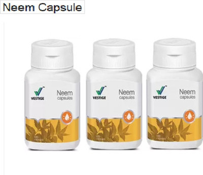 Vestige Neem Capsule 100 capsules/container (pack of 3 )(3 x 100 Capsules)