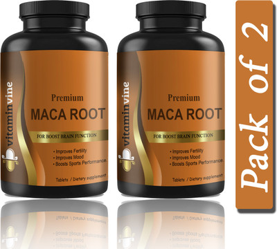 Vitaminvine Maca Root Tablets Enriched with Maca Root Extract (H209)(2 x 60 Tablets)