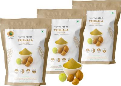 TRIVYA FOODS Triphala Powder(3 x 100 g)