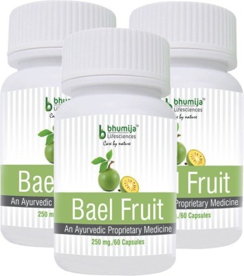 Bhumija Lifesciences Bael Fruit Capsules 60's - (Pack of Three)(3 x 60 No)