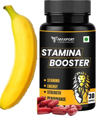 Maxfort natural Stamina Booster for man strength & muscle building capsule(30 Capsules)