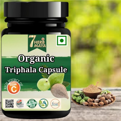 7Herbmaya Organic Triphala Extract Capsule for Better Health & Improve Daily Lifestyle(60 Capsules)