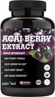 Adorreal Acai Berry Extract for Healthy Skin and Antioxidants(60 Capsules)
