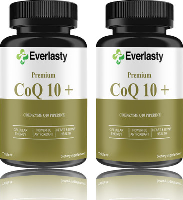 Everlasty 120mg Coenzyme Q10 Tablets with Piperine (K239)(2 x 60 Tablets)