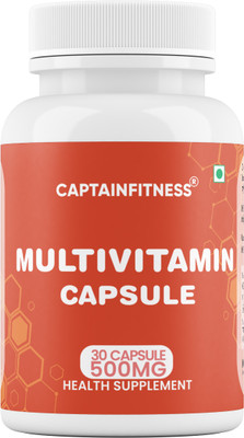 CaptainFitness Multivitamin Capsule |Vitamins - Minerals |Boosts Immunity & Overall Well Being(30 Capsules)