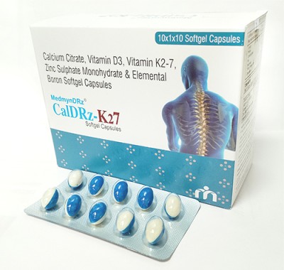 MEDMYNDRZPHARMA MedmynDRz CalDRz-K27 Softgel capsules(10 Capsules)