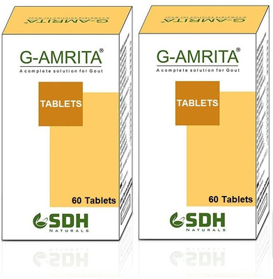 Shree Dhanwantri Herbals G Amrita Combo of 2 pack(2 x 60 Capsules)