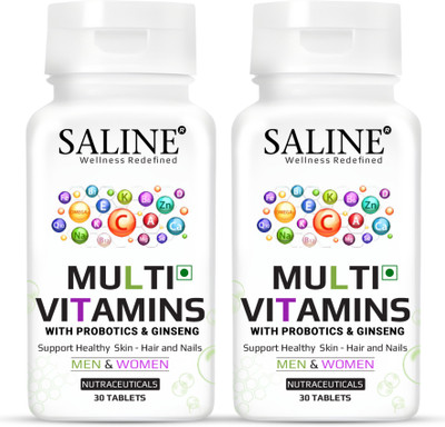 SALINE Multivitamins & Multimineral | Men & Women| Daily Nutrition Supplement |(2 x 30 Tablets)