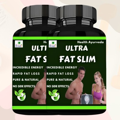 Health Ayurveda Ultra Fat Slim | Weight Loss Medicine for Women & Man | Weight Loss Capsule(Pack of 2)