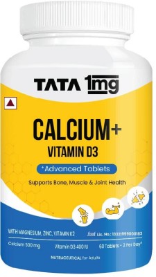 TATA 1mg Calcium + D3 Tablet for better absorption Of Calcium, Joint Health & Immunity(60 Tablets)