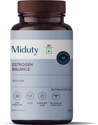 Miduty Estrogen Balance - DIM - Vitex - Hormonal Balance - PCOS - Menopause Support(60 No)