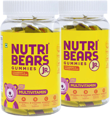 NutriBears Multivitamin Gummies for Kids - With 11 Essential Nutrients for Kids(2 x 30 No)