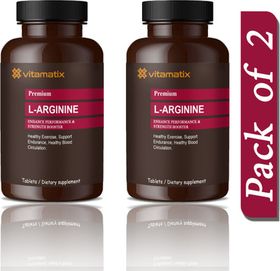 Vitamatix L-Arginine 1000mg Tablets Per Serving (D207)(2 x 60 Tablets)