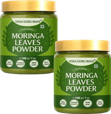 YOGAGURU MANTR Pure Moringa Leaf Powder For Weight Loss (100g) set2(2 x 100 g)